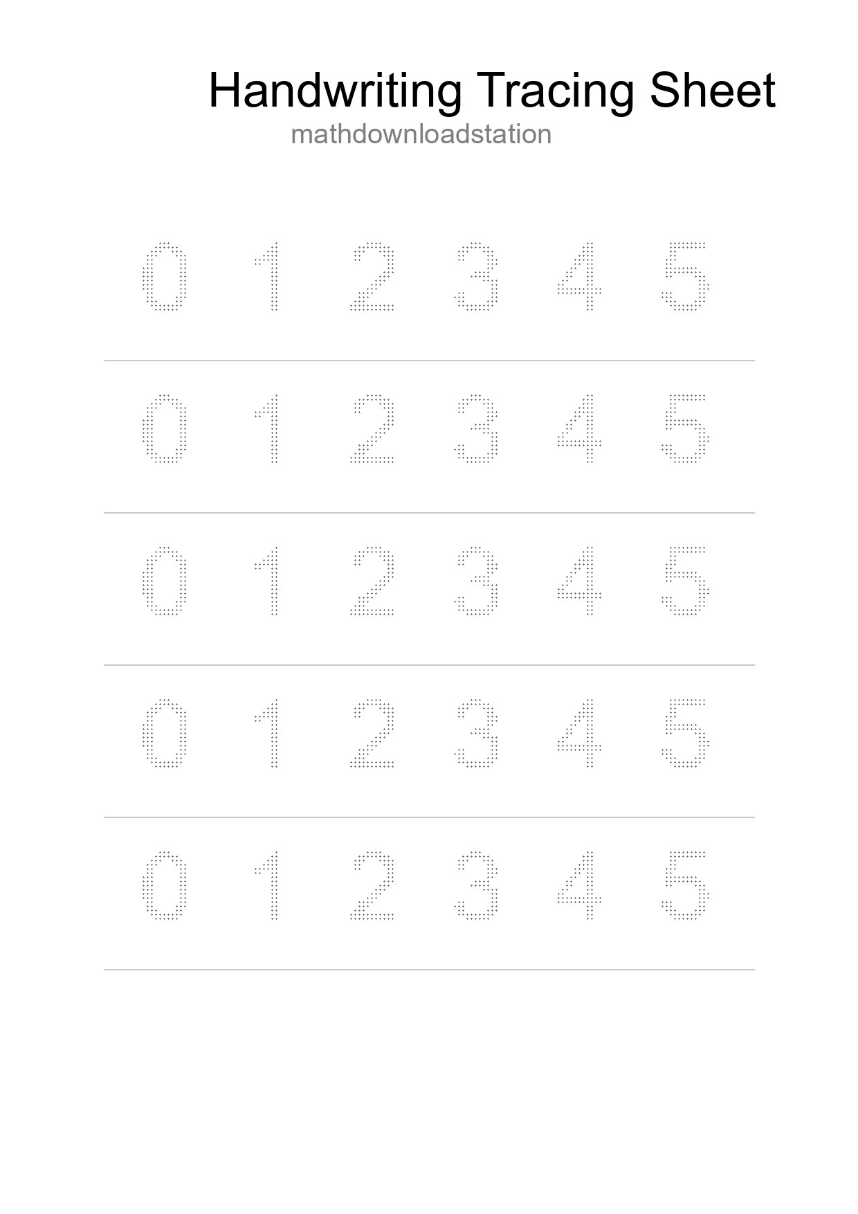 Printable Tracing Worksheet For Kids - Part 274